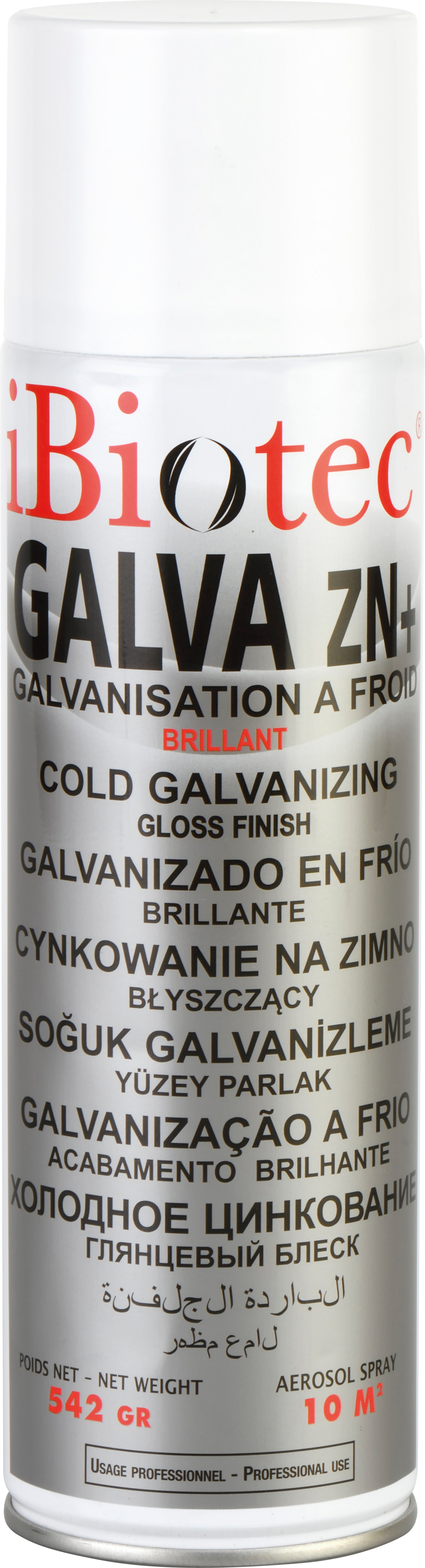 Cold galvanizing spray, cold galvanizing paint, zinc cold galvanizing, zinc spray, zinc metal spray, gloss finish zinc spray, iBiotec cold galvanizing spray